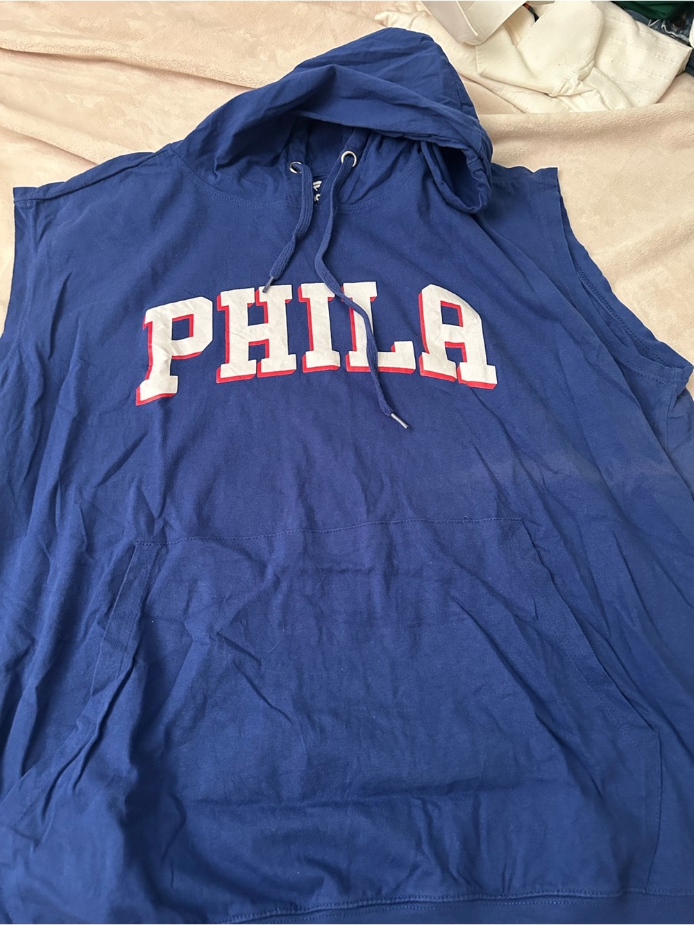 Philadelphia 76ers Sleeveless Hoodie - Picture 2 of 7